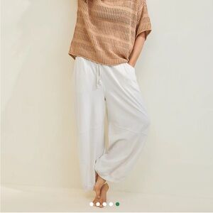 Aerie Tan Knit oversized crochet Top sz large